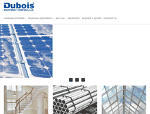 Tablet Screenshot of duboisequipment.com